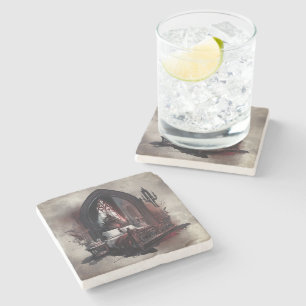 Porta-copo De Pedra Vampy Boudoir   Suíte Gothic Red Victorian Bedroom