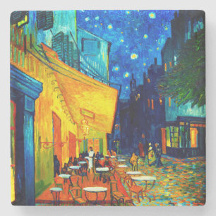 Porta-copo De Pedra Van Gogh Café Terrace à Noite