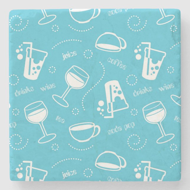 Porta-copo De Pedra Várias bebidas (Frente)