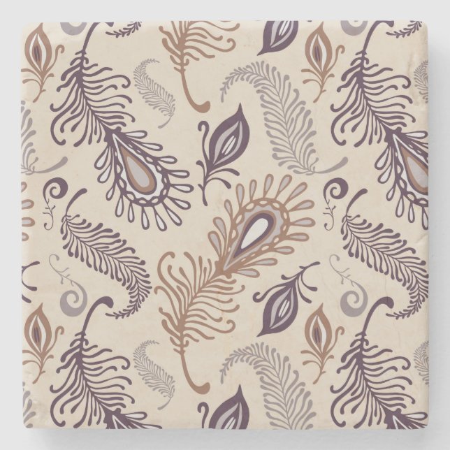 Porta-copo De Pedra Vário teste padrão da pena (Frente)