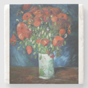 Porta-copo De Pedra Vase with Poppies 1886 by Vincent van Gogh