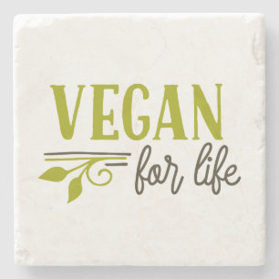 Porta-copo De Pedra Vegan For Life