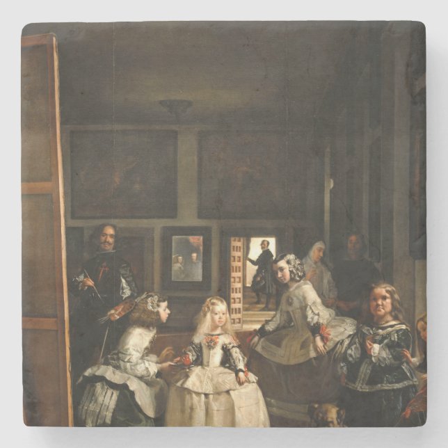 Porta-copo De Pedra VELÁZQUEZ - Las Meninas 1656 (Frente)