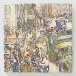 Porta-copo De Pedra Vendedores de Natal na Quinta Avenida (Nova Iorque