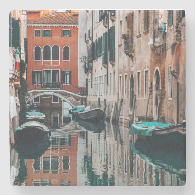 Porta-copo De Pedra Venice Boats (Frente)