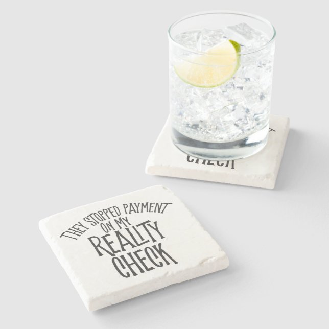 Porta-copo De Pedra Verificação de Realidade (Lateral)