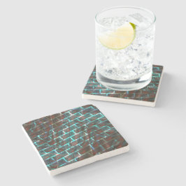 Porta-copo De Pedra Vermelho azul manchado, arranhões, rede ou efeito