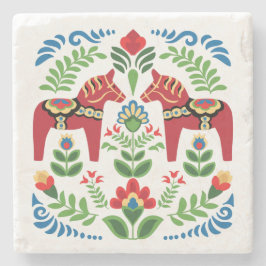 Porta-copo De Pedra Vermelho Dala Sueco