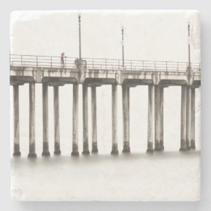 Porta-copo De Pedra Viagem ao longo de Huntington Beach Pier