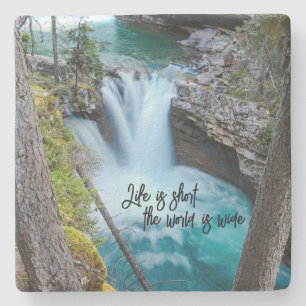 Porta-copo De Pedra Viagem Cote Home Decor com Imagem em Cascata
