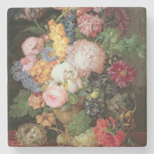 Porta-copo De Pedra Vida de T30763 A ainda das flores e da fruta