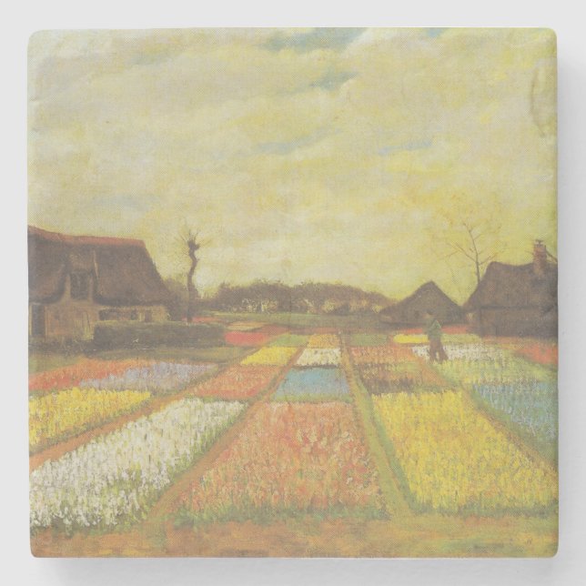 Porta-copo De Pedra Vincennt Van Gogh Tulip Fields (Frente)
