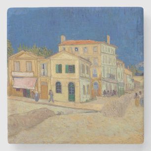 Porta-copo De Pedra Vincent van Gogh - A Casa Amarela / A Rua
