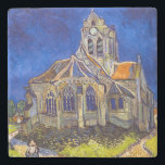 Porta-copo De Pedra Vincent van Gogh - A Igreja em Auvers<br><div class="desc">Igreja de Auvers / l'Eglise à Auvers-sur-oise de Vincent Van Gogh em 1890</div>
