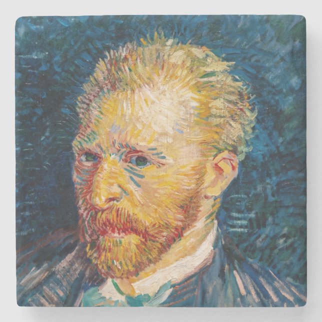 Porta-copo De Pedra Vincent Van Gogh - Autorretrato (Frente)