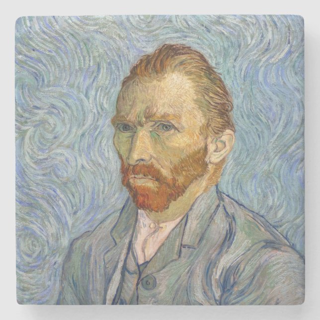 Porta-copo De Pedra Vincent Van Gogh - Autorretrato (Frente)