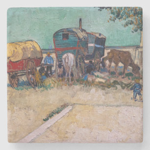 Porta-copo De Pedra Vincent van Gogh - Caravanas, Acampamento Cigano p