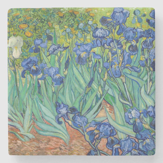 Porta-copo De Pedra Vincent Van Gogh - Íris (Frente)