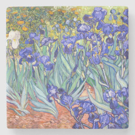 Porta-copo De Pedra Vincent Van Gogh Irises Floral Vintage Fine Art