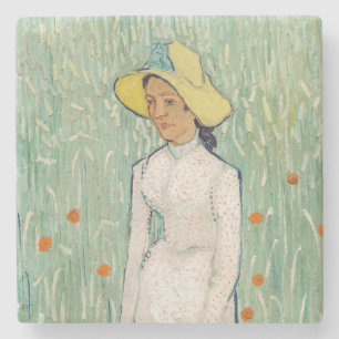 Porta-copo De Pedra Vincent van Gogh - Menina de Branco