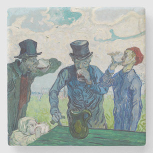 Porta-copo De Pedra Vincent van Gogh - Os Bebedores, segundo Daumier