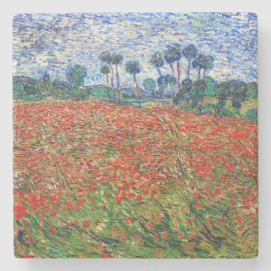 Porta-copo De Pedra Vincent van Gogh - Poppy Field