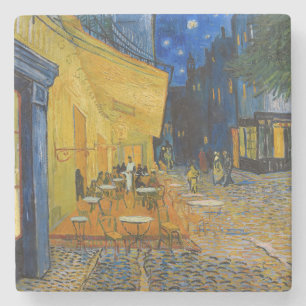 Porta-copo De Pedra Vincent van Gogh - Terraço do Café à Noite