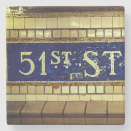 Porta-copo De Pedra Vintage 51rua Street, Manhattan, NYC