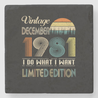 Porta-copo De Pedra Vintage, dezembro de 1981, What I Want Limited Edi