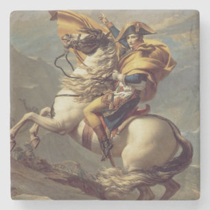 Porta-copo De Pedra Vintage Napoleão atravessando os Alpes