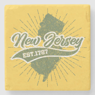 Porta-copo De Pedra Vintage New Jersey