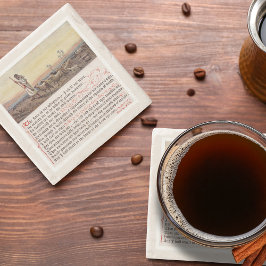 Porta-copo De Pedra Vintage Psalm 23 Biblical Scripture 