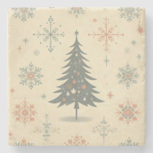 Porta-copo De Pedra Vintage/Retro Natal moderno/inverno