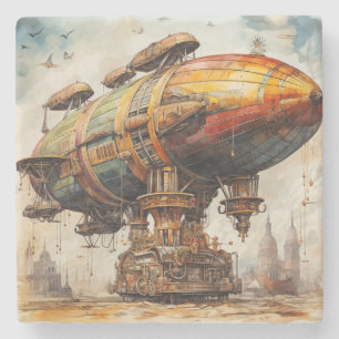 Porta-copo De Pedra Vintage Steampunk Zeppelin (1)