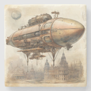 Porta-copo De Pedra Vintage Steampunk Zeppelin (12)