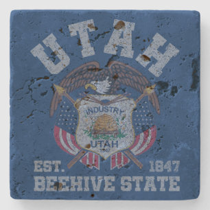Porta-copo De Pedra Vintage Utah