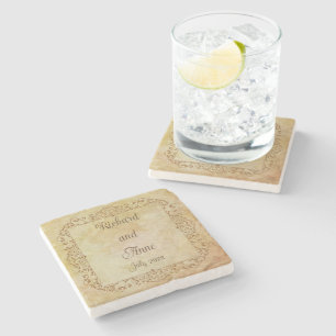 Porta-copo De Pedra Vintage Victorian Romantic Fairytale Weding