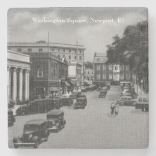 Porta-copo De Pedra Vintage Washington Square, Newport, Rhode Island