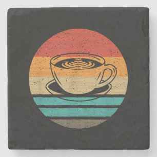 Porta-copo De Pedra Vintagem do Estilo de Retro Café