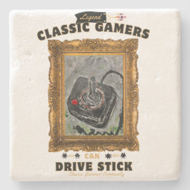 Porta-copo De Pedra Visão Clássica do Groovy Gamers