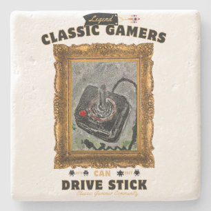 Porta-copo De Pedra Visão Clássica do Groovy Gamers