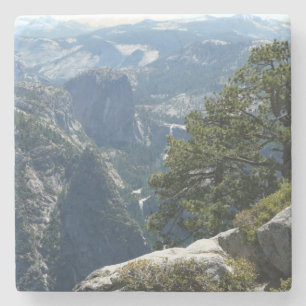 Porta-copo De Pedra Vista da Montanha Yosemite no Parque Nacional de Y