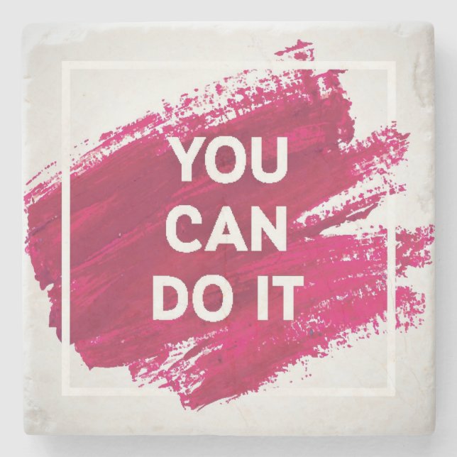 Porta-copo De Pedra Você pode fazê-lo 3 (Frente)