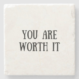 Porta-copo De Pedra Você Vale A Pena