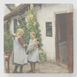 Porta-copo De Pedra Você Viu O Meu Gatinho? (por H.A. Brendekilde)