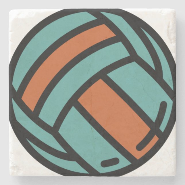 Porta-copo De Pedra voleibol (Frente)