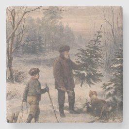 Porta-copo De Pedra Vorweihnacht | F Kruger| Natal alemão