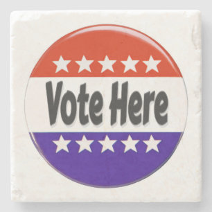 Porta-copo De Pedra Votar Aqui