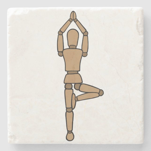 Porta-copo De Pedra Vriksasana da porta copos (Frente)