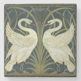 Porta-copo De Pedra Walter Crane Swan & Rush and Iris Victorian 